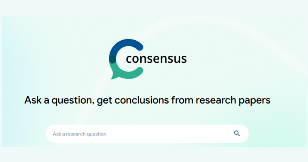 Consensus - Top Search Engines For Research Papers