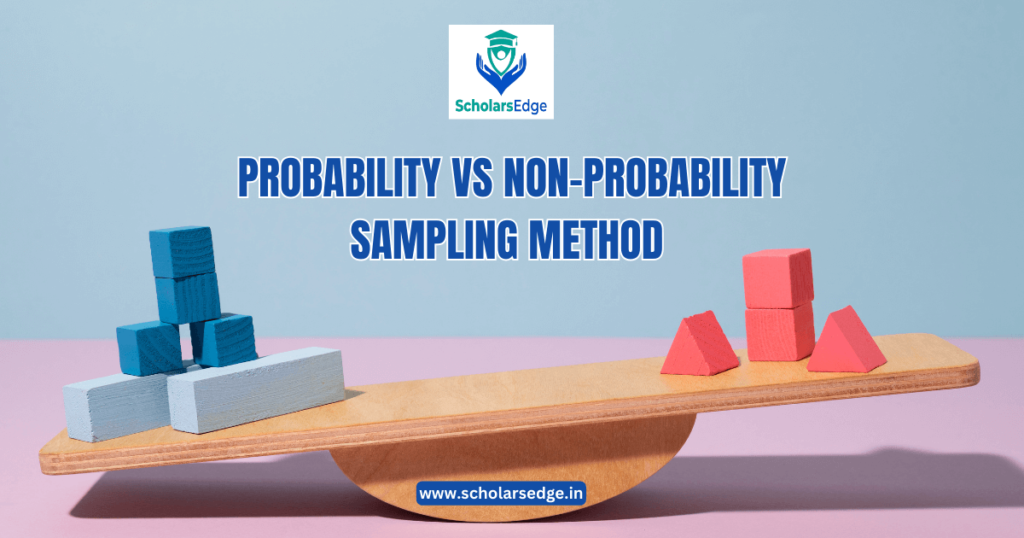 Probability vs Non-Probability Sampling Method