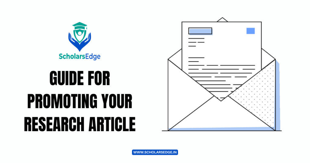 Guide for Promoting Your Research Article