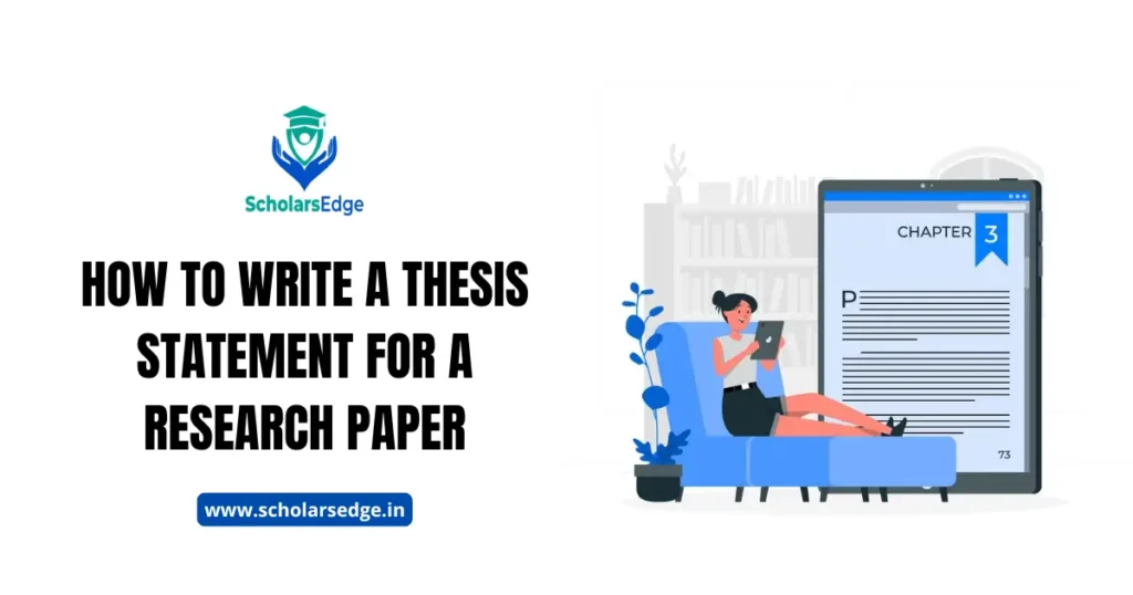 How to Write a Thesis Statement for a Research Paper